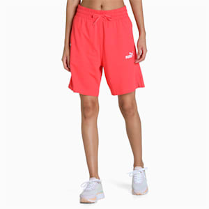 Women's 7" High-Waist Relaxed Fit Shorts, Salmon, extralarge-IND